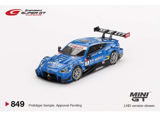 Mini GT Modeliukas 1/64 2023 Nissan Z GT500 #1 Marelli Impul Z Team, Impul Super GT Series, blue