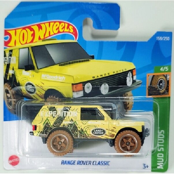 Hot Wheels Mainline Modeliukas Range Rover Classic Yellow