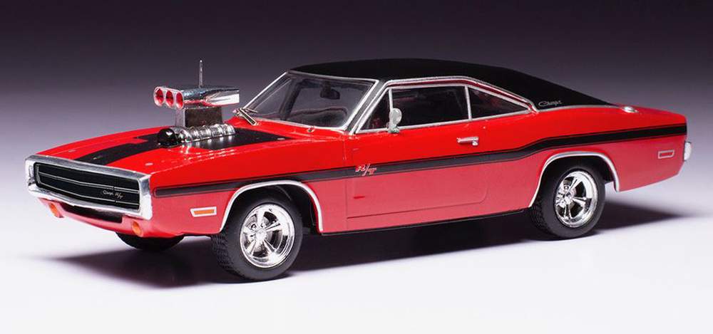 PRE-ORD3R IXO Models Modeliukas 1/43 1970 Dodge Charger R/T, red