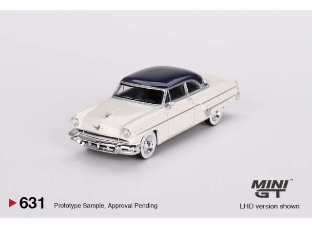 Mini GT Modeliukas 1/64 1954 Lincoln Capri, white/black (yra Sandėlyje)