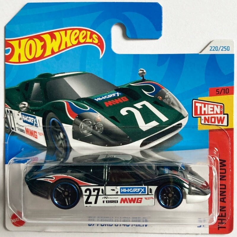 Hot Wheels Mainline Modeliukas 67 Ford GT40 MK.IV Green