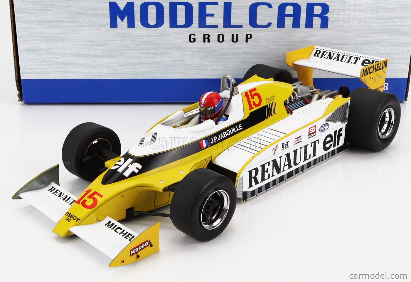 PRE-ORD3R MCG Modeliukas 1/18 1979 Renault RS10, #15 J-P. Jabouille, Equipe Renault Elf, Formula 1 G