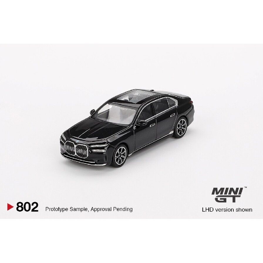 Mini GT Modeliukas 1/64 2024 BMW 17 Edrive50, black sapphire