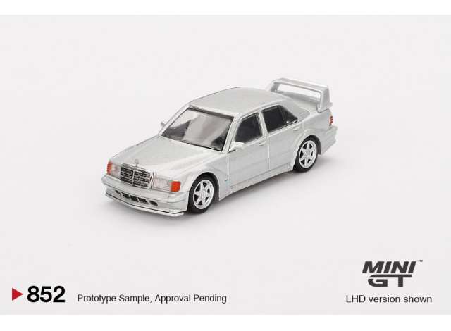 Mini GT Modeliukas 1/64 1989 Mercedes Benz 190E 2.5-16 EVO 2, astral silver