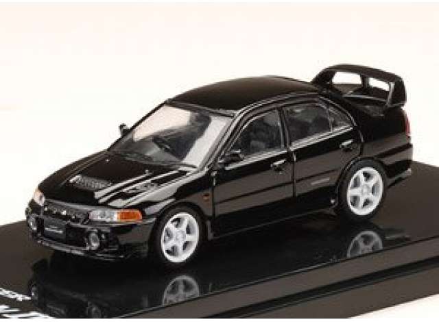 PRE-ORD3R Hobby Japan Modeliukas Mitsubishi Lancer GSR Evolution IV (CN9A) Customized Version, pyrenees black