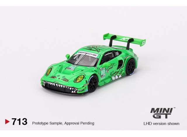Mini GT Modeliukas 1/64 2023 Porsche 913 (992) GT3 R #80 GTD AO Racing Sebring 12hrs, green