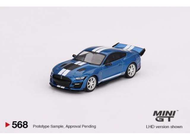 Mini GT Modeliukas 1/64 Ford Shelby GT500 Dragon Snake, performance blue (yra Sandėlyje)