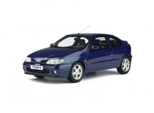 OttO Miniatures Modeliukas 1/18 1995 Renault Megane 1 Coupe 2.0 16V *Resin series*, blue methyl (432)
