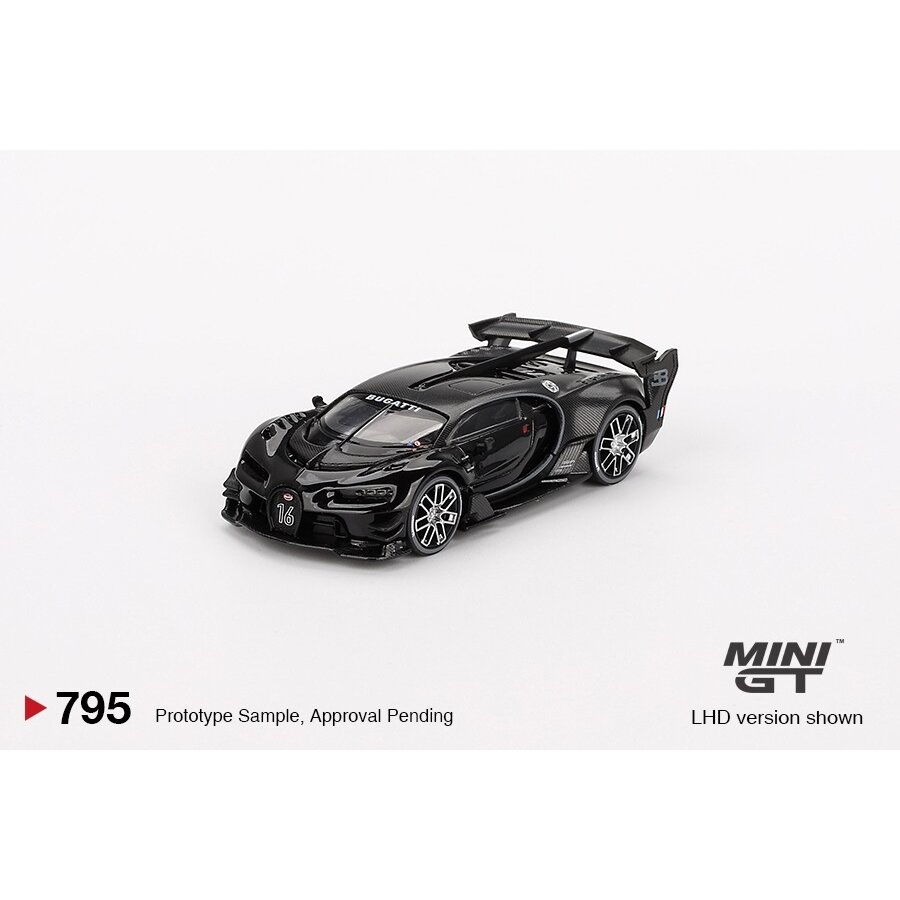 Mini GT Modeliukas 1/64 2015 Bugatti Vision Gran Turismo, black