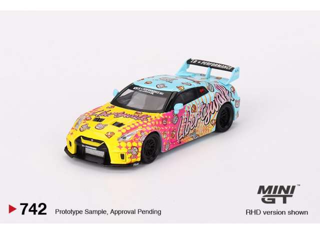 Mini GT Modeliukas 1/64 2023 Nissan GTR (35) LB-Silhouette Ver.1, various (yra Sandėlyje)
