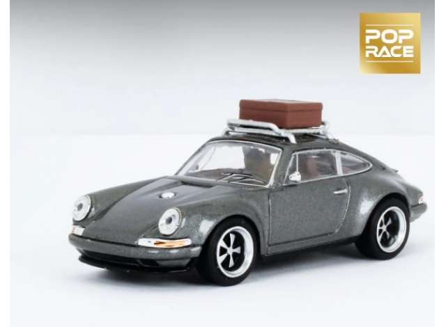 Pop Race Limited Modeliukas Porsche Singer with Luggage, grey (yra Sandėlyje)