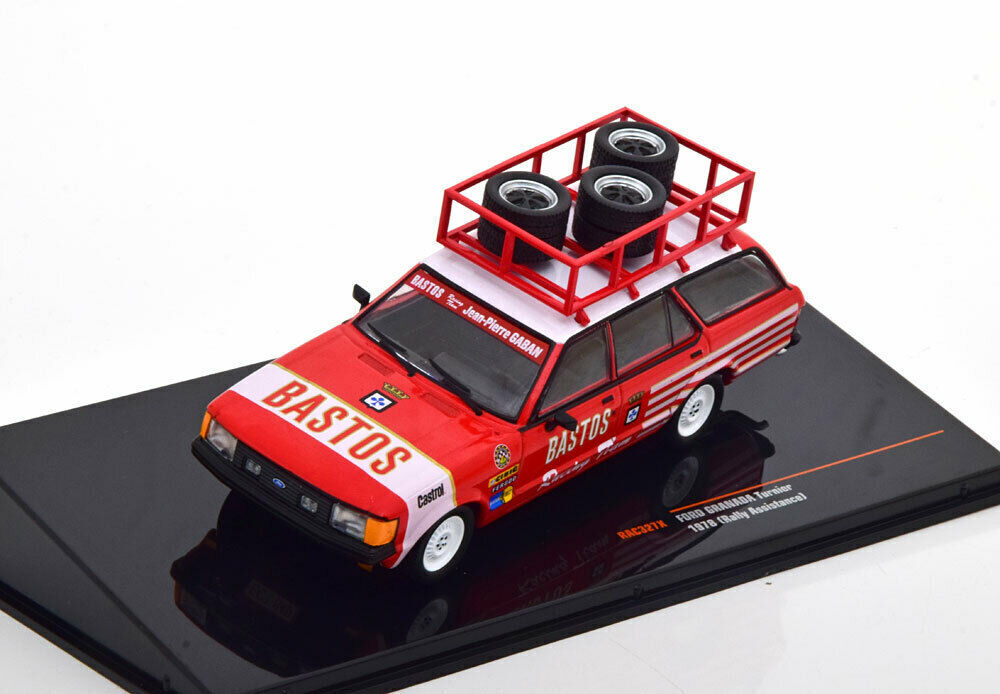PRE-ORD3R IXO Models Modeliukas 1/43 1978 Ford Granada MKII Turnier *Bastos Racing Team* Assistance With Ro...