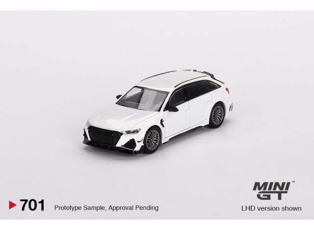 Mini GT Modeliukas 1/64 2020 Audi RS-6 R ABT, glacier white