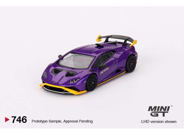 Mini GT Modeliukas 1/64 22023 Lamborghini Huracan STO, purple (yra Sandėlyje)