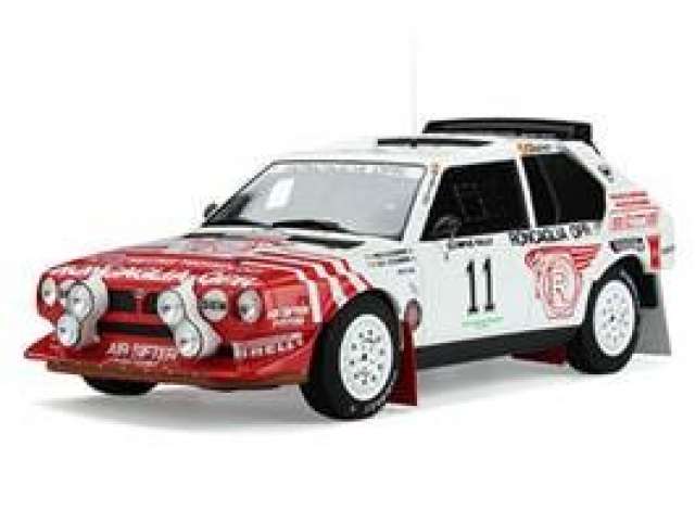 PRE-ORD3R OttO Miniatures Modeliukas 1/18 Lancia Delta S4 GR.B #11 Olympus Rally *Resin series*, red/white