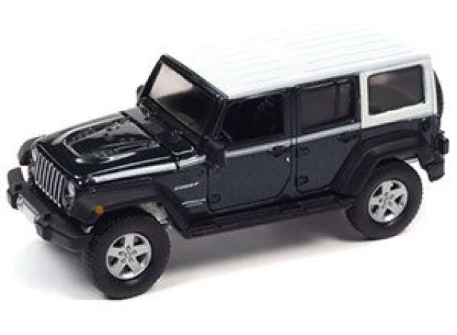 PRE-ORD3R Auto World Modeliukas 2017 Jeep Wrangler Chief Edition, Rhino Body Color with White Roof & White Side Stripe