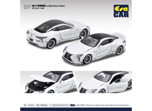 Era Car Modeliukas LB Works LC500, pearl white