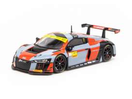 Tarmac Works Modeliukas 2016 Audi R8 LMS Macau GT Cup #7 Edo Mortara Fia GT World Cup, red/light blue (yra sandėlyje)
