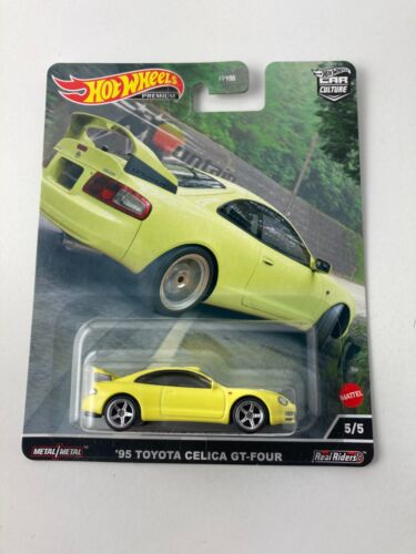 Hot Wheels Premium Modeliukas 1995 Toyota Celica GT Tour, yellow (yra sandėlyje)