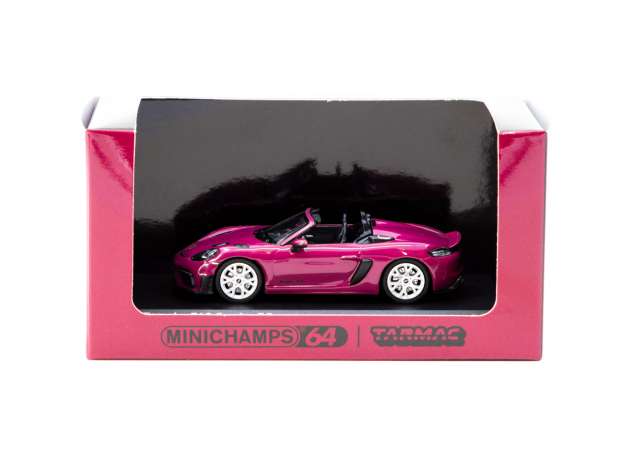 PRE-ORD3R Tarmac Modeliukas 1/64 Porsche 718 Spyder RS, Ruby Star Neo