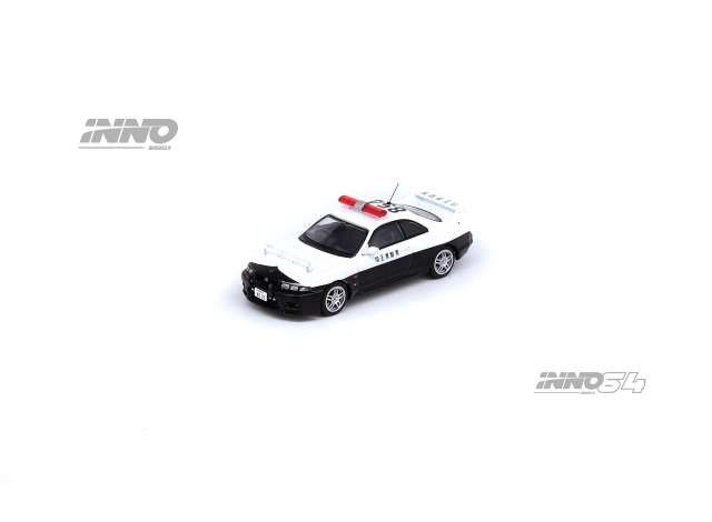 PRE-ORD3R Inno64 Modeliukas 1/64 Nissan Skyline GT-R R33 *Saitama Prefectural Police Car*, white/black
