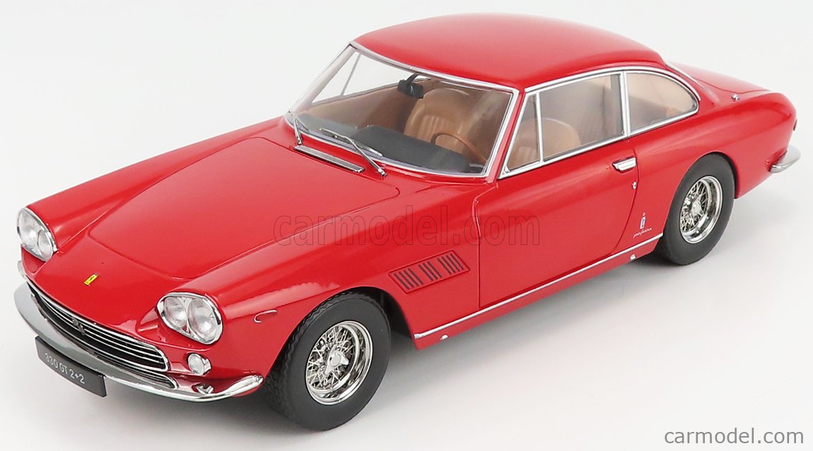 PRE-ORD3R KK Scale Modeliukas 1964 Ferrari 330 GT 2+2, red (interior brown)