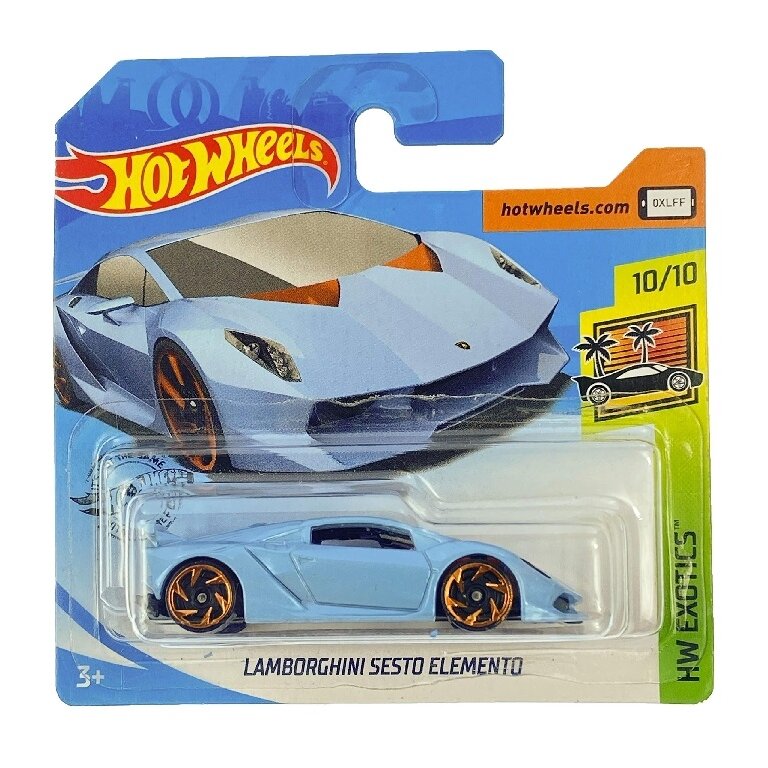 Hot Wheels Mainline Modeliukas Lamborghini Sesto Elemento Blue