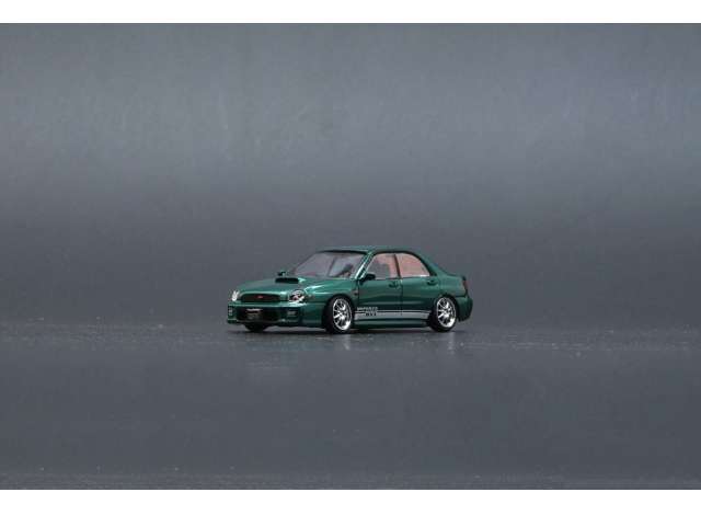 PRE-ORD3R BM Creations Modeliukas 2001 Subaru Impreza WRX JDM LHD with Extra Wheels, custom green