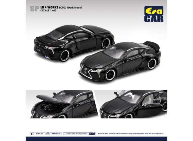 Era Car Modeliukas LB Works LC500, dark black
