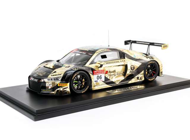 PRE-ORD3R Tarmac Modeliukas 1/18 2017 Audi R8 LMS AAPE Tak Chun Group #06 Marchy Lee/Alex Au China GT,