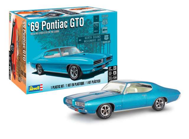 Revell - Germany Surenkamas modeliukas 1/24 '69 Pontiac GTO "The Judge" 2N1, Level 4, plastic modelkit