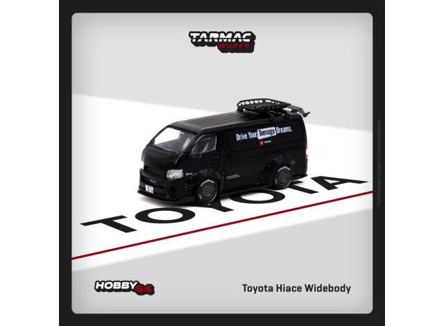 PRE-ORD3R Tarmac Modeliukas 1/64 Toyota Hiace Widebody, black