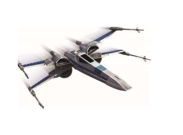 PRE-ORD3R Hotwheels Elite Modeliukas Star Wars *The Force Awakens* Resistance X-Wing Fighter Starship (around 15cm). With Great Elite Details and Moving Parts.