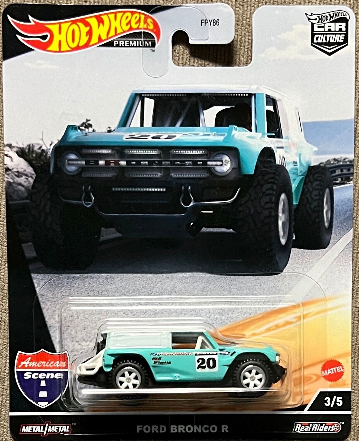 Hot Wheels Premium Modeliukas Ford Bronco R 3/5 (yra sandėlyje)