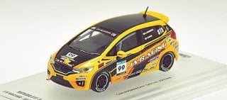 PRE-ORD3R Inno64 Modeliukas 2014 Honda Fit 3 RS #99 J'S Racing Super Taiku *Carloverdiecast Special Edition*, yellow/black