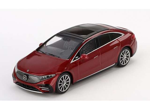 PRE-ORD3R Mini GT Modeliukas 1/64 2024 Mercedes-Benz EQS 580 4Matic, Red metallic