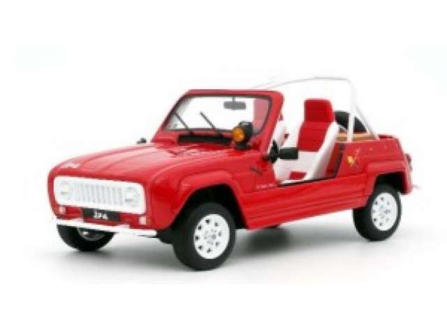 OttO Miniatures Modeliukas 1/18 1987 Renault 4L JP4 *Resin series*, red