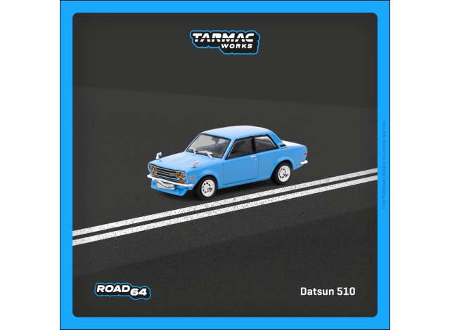 PRE-ORD3R Tarmac Modeliukas 1/64 Datsun 510, light blue