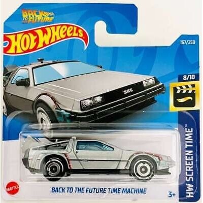 Hot Wheels Mainline Modeliukas Back To the Future Time Machine grey 167/250 short card (yra Sandėlyje)