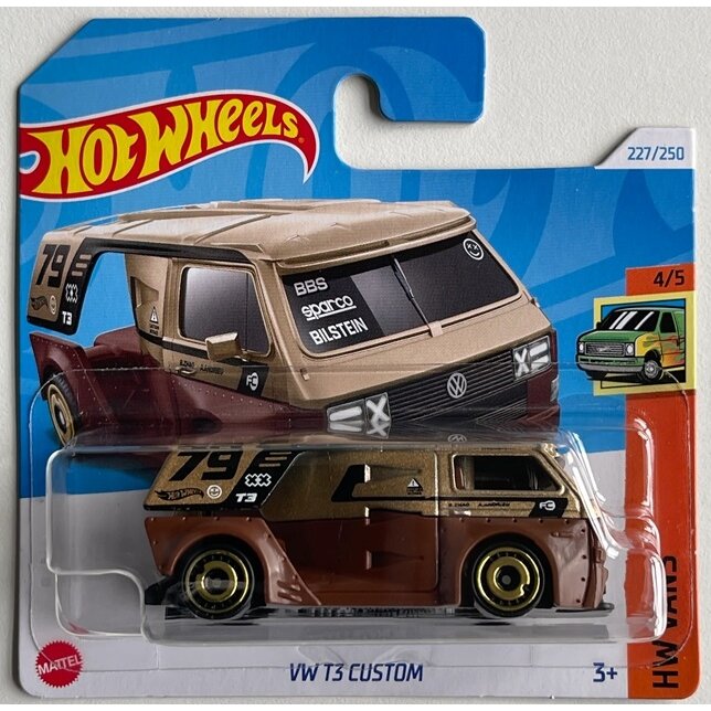 Hot Wheels Modeliukas Volkswagen T3 Custom brown
