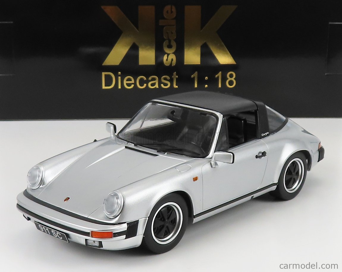 PRE-ORD3R KK Scale Modeliukas 1983 Porsche 911 SC Targa with extra Hardtop, silver