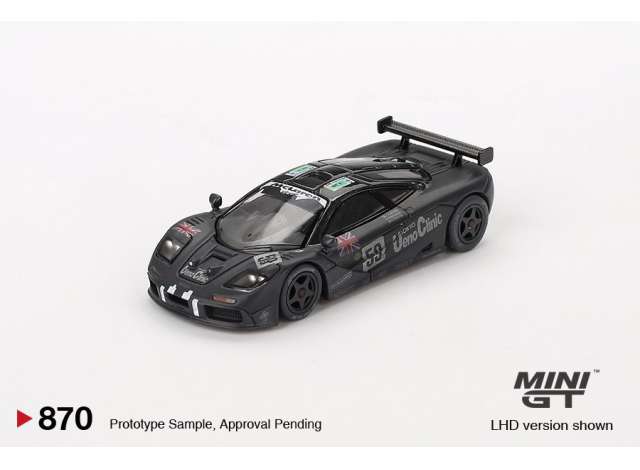 PRE-ORD3R Mini GT Modeliukas 1/64 1995 McLaren F1 GTR, black