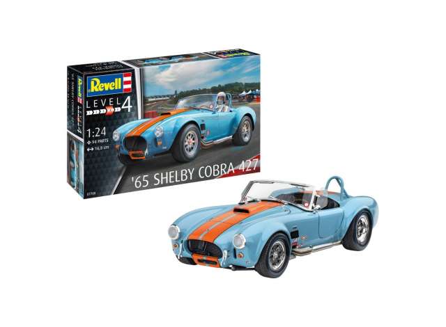 Revell - Germany Surenkamas modeliukas 1/24 '65 Shelby Cobra 427, Level 4, plastic modelkit