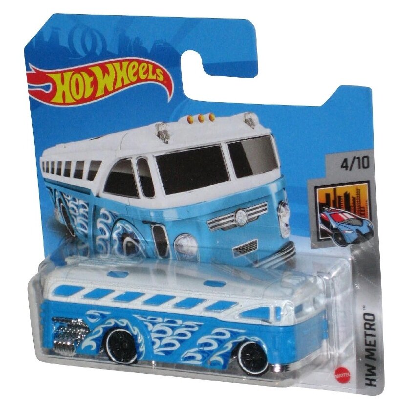 Hot Wheels Mainline Modeliukas Surfin School Bus White Blue (yra Sandėlyje)