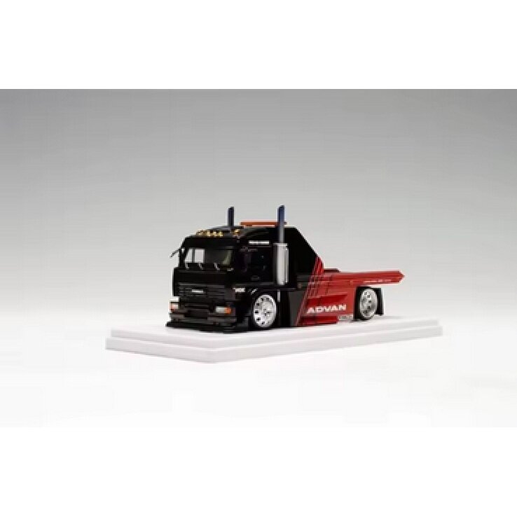 PRE-ORD3R Street Weapon Modeliukas 1/64 Flatbed Truck *ADVAN* Luxury Set, red/black