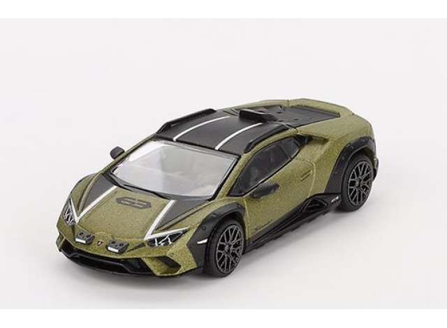 Mini GT Modeliukas 1/64 2024 Lamborghini Huracan Sterrato, verde gea matt (yra Sandėlyje)