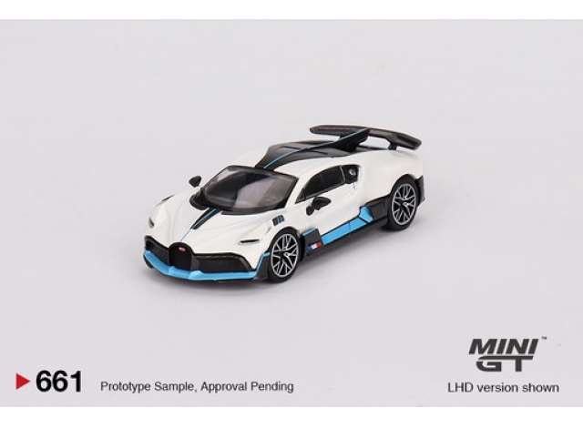 Mini GT Modeliukas Bugatti Divo, white