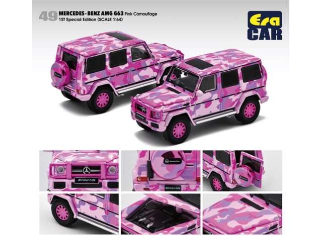 Era Car Modeliukas Mercedes Benz G63 1st SP Edition, pink camouflage