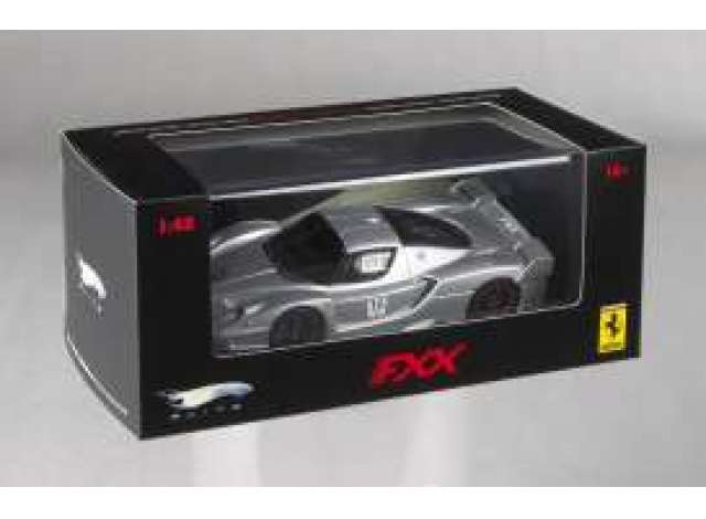 PRE-ORD3R Hotwheels Elite Modeliukas 1/43 2006 Ferrari FXX, silver (Limited Edition). Special Elite series with all official FXX liveries by Ferrari. In special FXX packaging