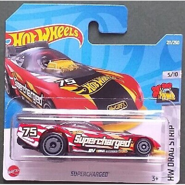Hot Wheels Mainline Modeliukas Supercharged Red (yra Sandėlyje)